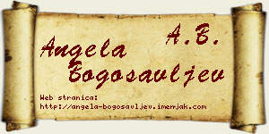 Angela Bogosavljev vizit kartica